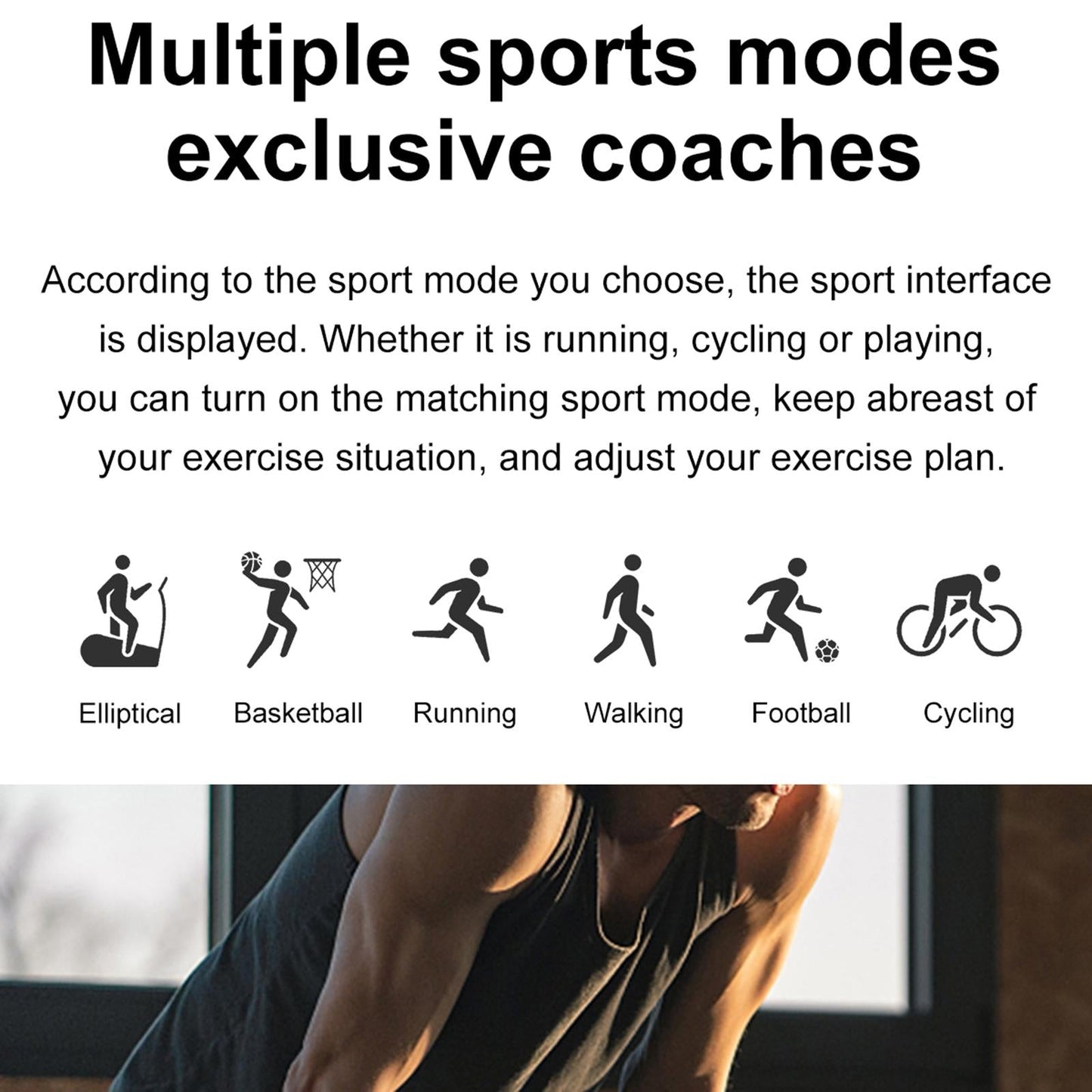 1.36 Inch Amoled Screen Leather Strap Smart Watch Support Nfc Function / Blood Oxygen Monitoring - Black