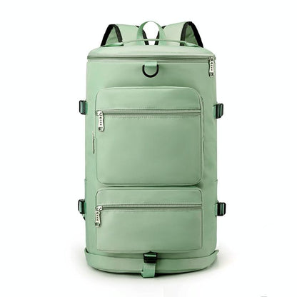 Waterproof Gym Bag - Shoe Compartment Included - Fog Blue