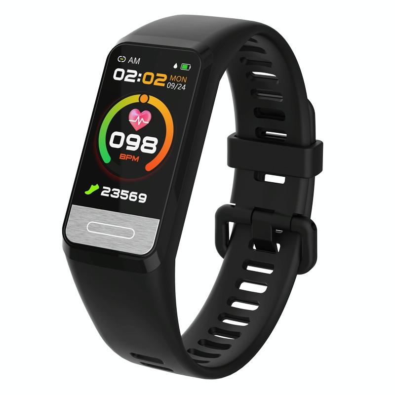 Smart Bracelet With Blood Oxygen Monitoring And Tft Hd Screen - Red
