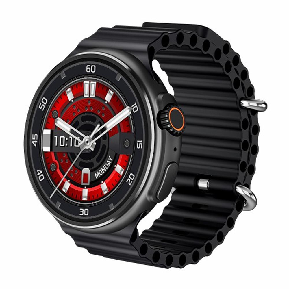 1.6 Inch Tft Round Screen Smart Watch Supports Voice Calls / Blood Oxygen Monitoring - Grey