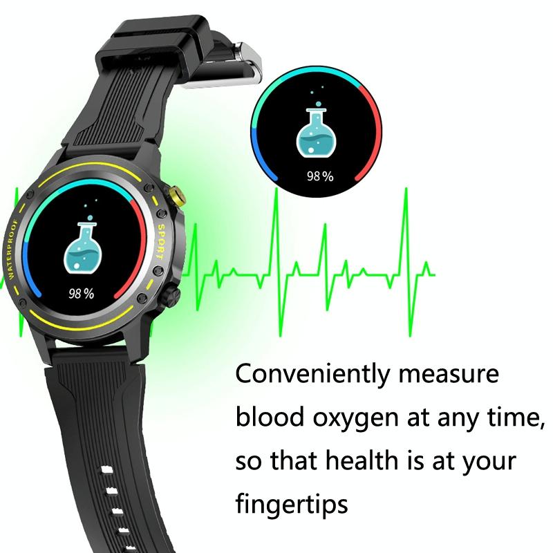 Waterproof Bluetooth Bracelet With Hr And Temperature Tracking - Silver Gray