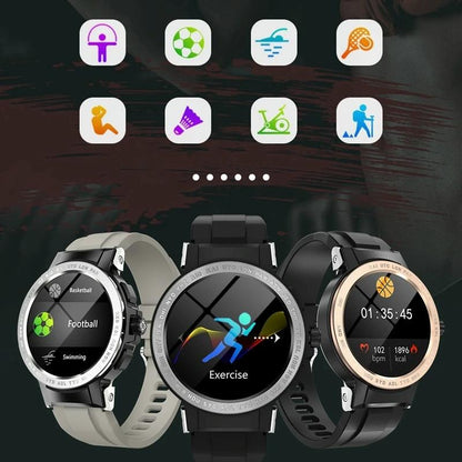 Waterproof Smart Watch With Colour Screen - Ip68 - Silver
