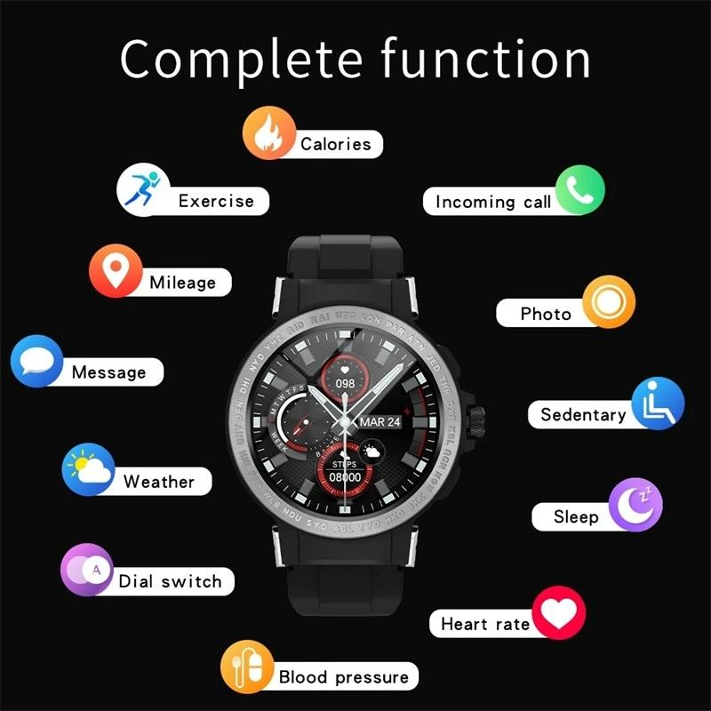 Waterproof Smart Watch With Colour Screen - Ip68 - Silver