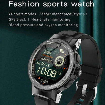 Waterproof Smart Watch With Colour Screen - Ip68 - Silver