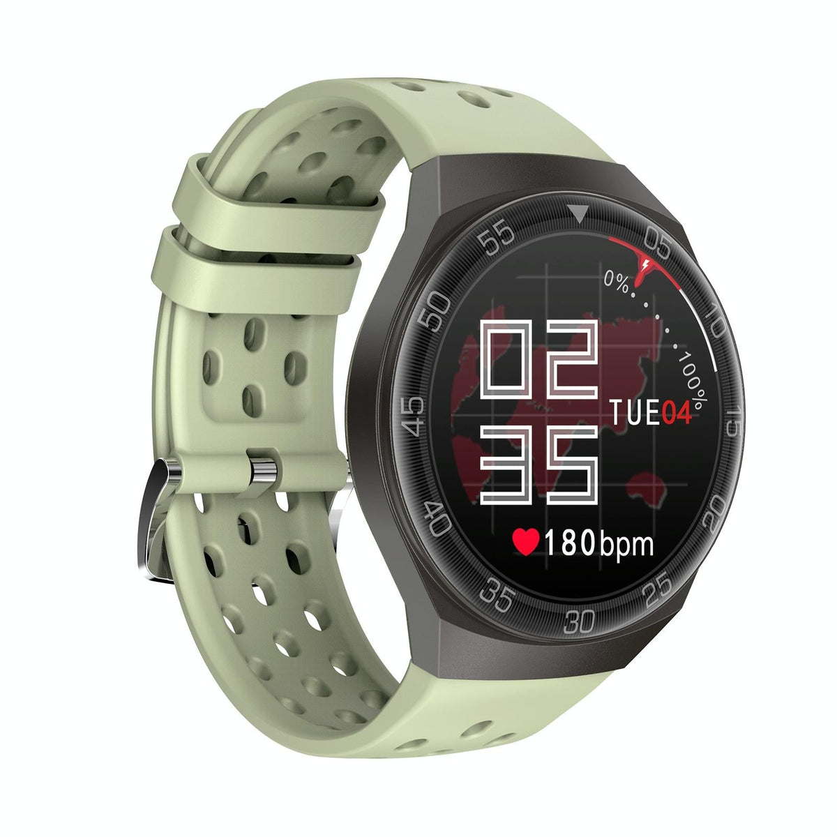 1.28 Inch Ips Screen Bluetooth 5.0 Ip67 Waterproof Smart Watch Support Sleep Monitor / Multi-Sports Mode / Heart Rate Monitor / Blood Pressure Monitoring - Black
