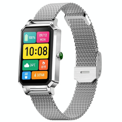 1.13 Inch Women's Smart Watch With Colour Screen & Health Tracking - Silver