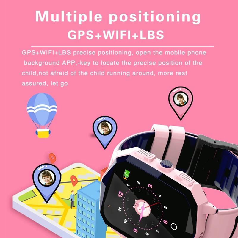 1.4 Inch 4G Gps Positioning Children Calling Watch With Sos Function - Black