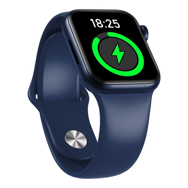Waterproof Smart Watch With Colour Screen - 1 Inch - Blue