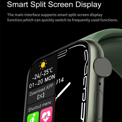 Waterproof Smart Watch With Colour Screen - 1 Inch - Blue