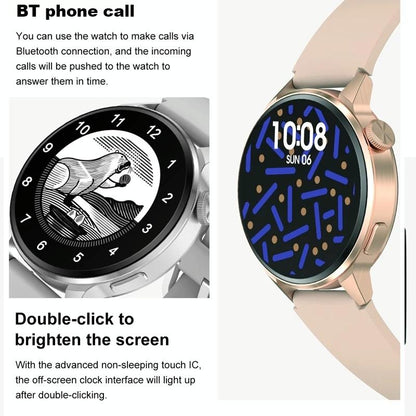 Silicone Band Smart Watch With Colour Screen - Silver
