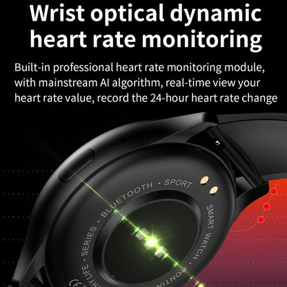 1.43 Inch Bt5.0 Ip67 Sport Smart Watch Support Bluetooth Call / Message Notification / Heart Rate / Blood Pressure Health Monitor - Gold
