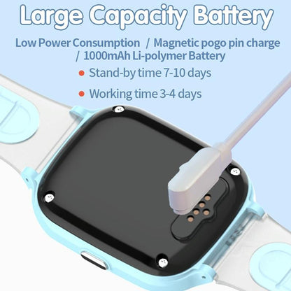 4G Kids Smart Phone Positioning Watch Ip67 Waterproof / Video / Voice Calling - Black