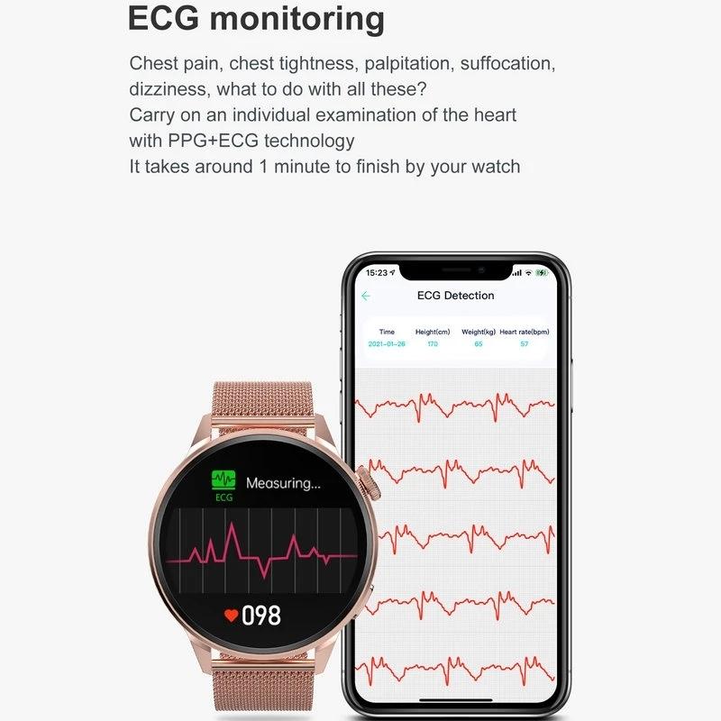 Steel Smart Watch With Colour Screen - Dt4 - Silver