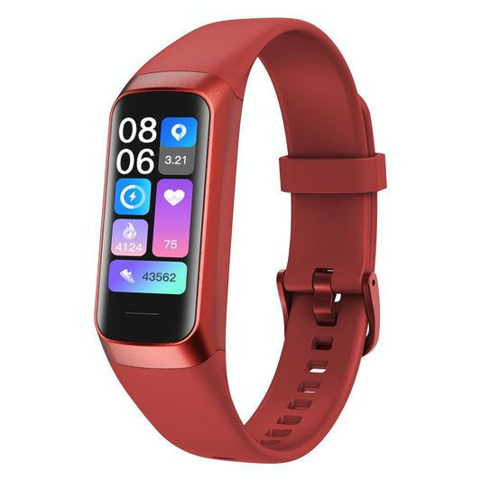 Ip67 Waterproof Smart Fitness Band - Compact And Durable - Red