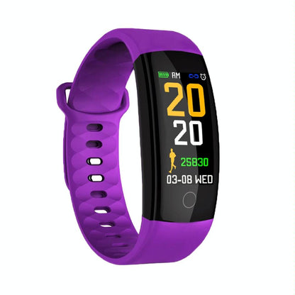 Waterproof Tft Smart Bracelet With Call / Heart / Sleep / Bp Monitoring And Sedentary Reminder - Coffee