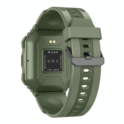 Waterproof Pedometer Sport Smart Watch Support Heart Rate / Blood Pressure Monitoring / Bt Calling - Coffee