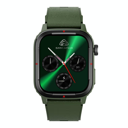 1.7 Inch Tft Hd Screen Smart Watch Support Bluetooth Calling / Blood Pressure Monitoring - Green