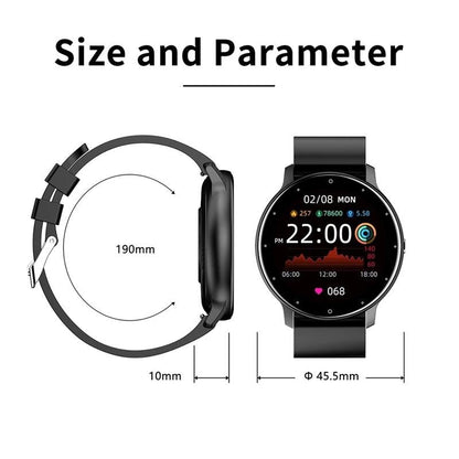 Smart Watch With Heart / Bp / Oxygen / Sleep Monitoring - Ip67 Waterproof - Yellow