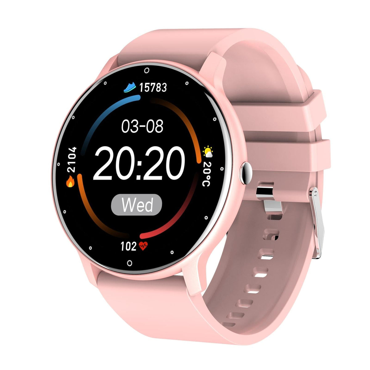 Smart Watch With Heart / Bp / Oxygen / Sleep Monitoring - Ip67 Waterproof - Yellow