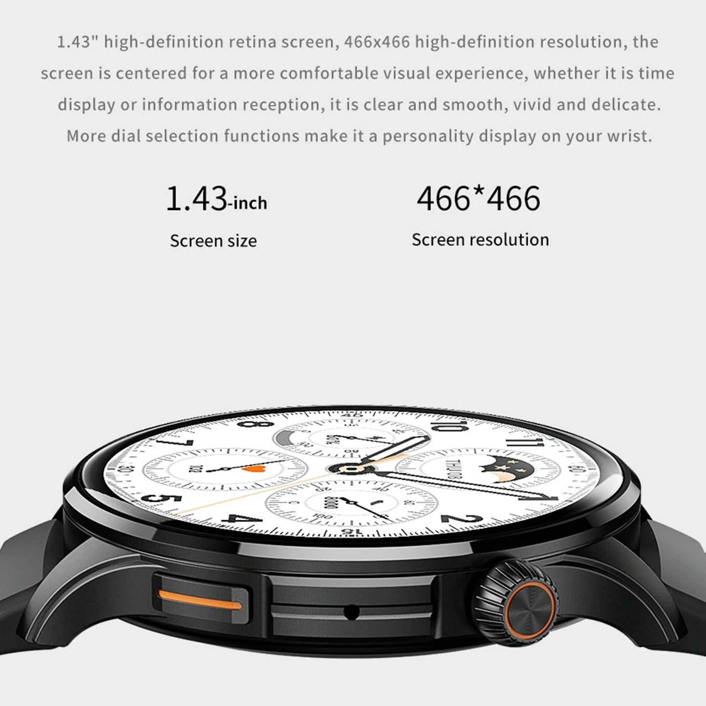 1.43 Inch Bt5.1 Smart Sport Watch With Health Monitoring - Green