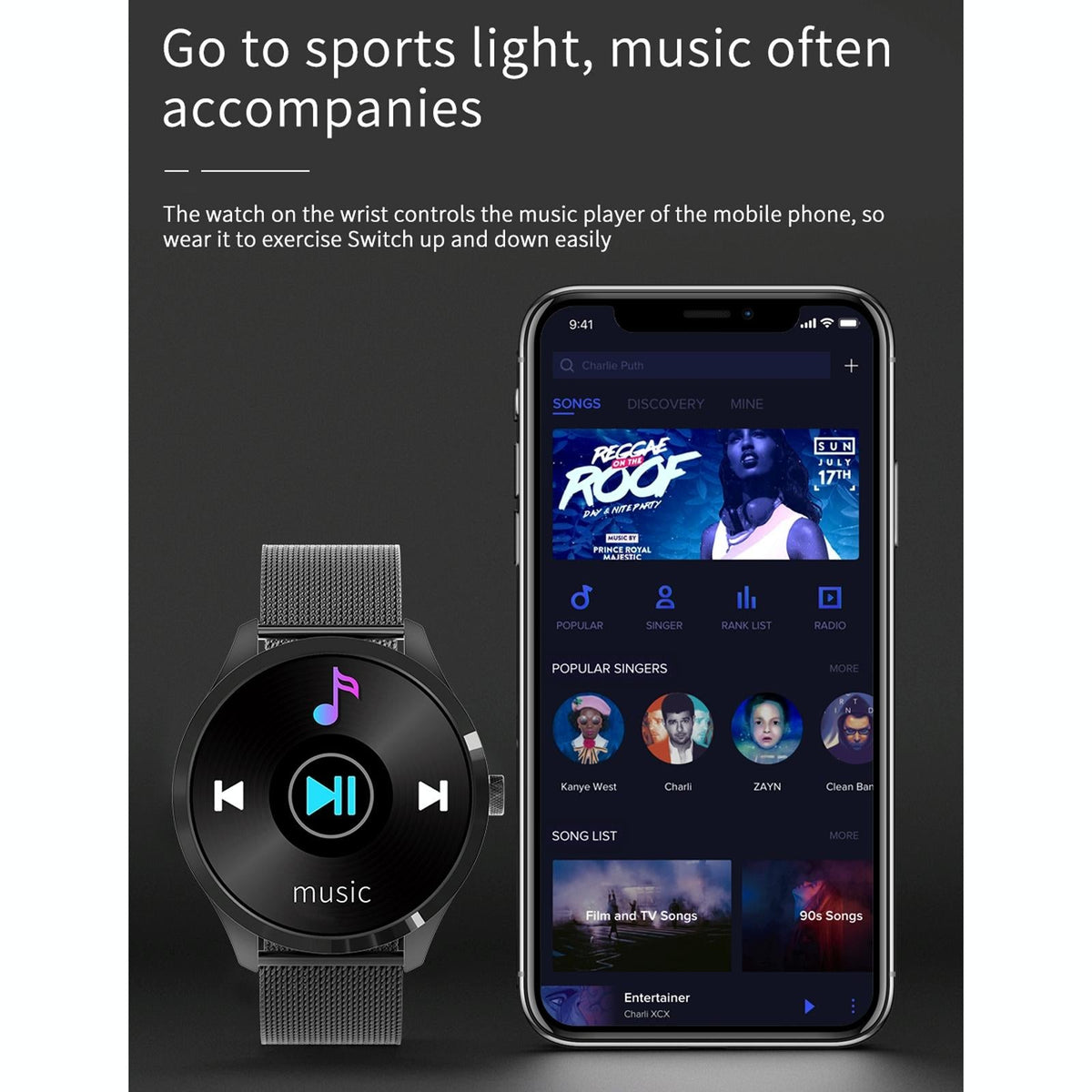 1.28 Inch Ips Colour Screen Ip67 Waterproof Smart Watch Support Blood Pressure Monitoring / Heart Rate Monitoring / Sleep Monitoring - Silver