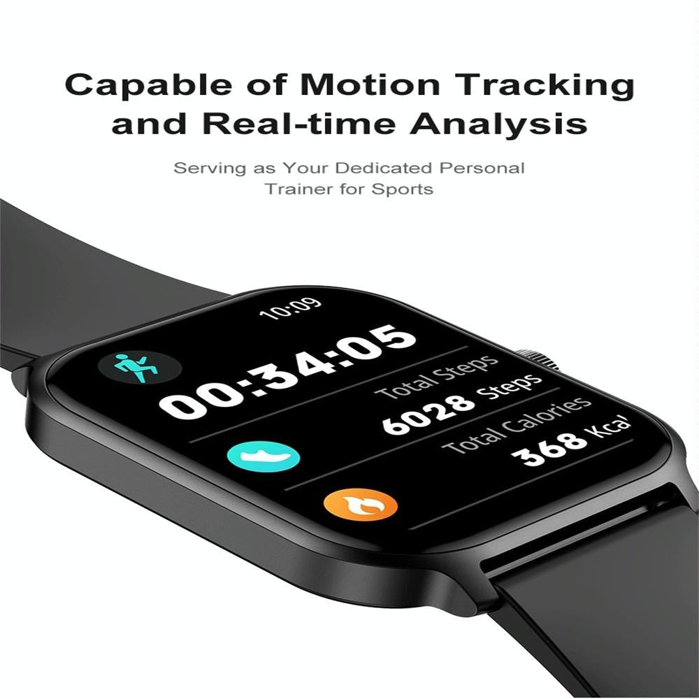 1.93 Inch Colour Screen Smart Watch Support Bluetooth Call / Health Monitoring - Gold
