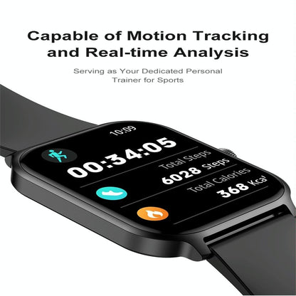 1.93 Inch Colour Screen Smart Watch Support Bluetooth Call / Health Monitoring - Gold