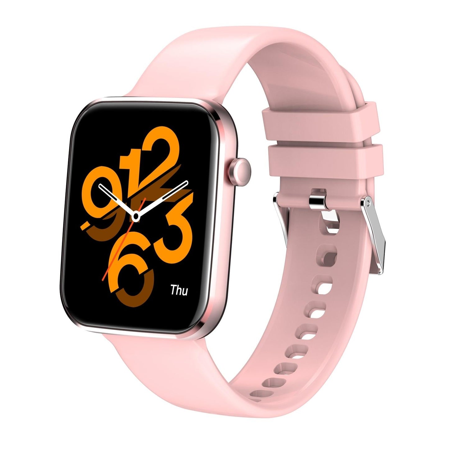 1.69 Inch Ip67 Waterproof Smart Watch With Touch Screen Health Monitoring - Rose Gold