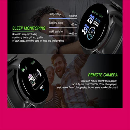 Smart Watch With Call Reminder And Health Monitoring - Waterproof - Purple