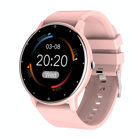 1.28 Inch Touch Screen Ip67 Waterproof Smart Watch Support Blood Pressure Monitoring / Sleep Monitoring / Heart Rate Monitoring - Rose Gold
