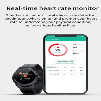 Waterproof Smart Watch With Heart Rate And Sleep Monitoring - Ip68 - Gold