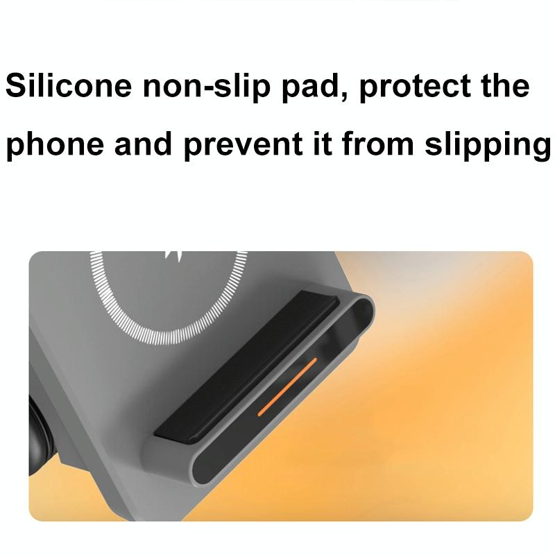 15W 3 In 1 Forklift Wireless Charger With Led Light - Yellow