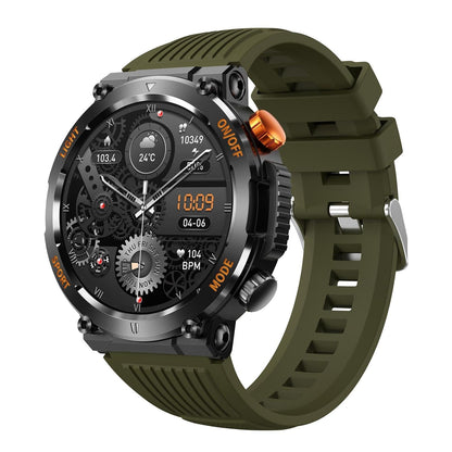 1.46 Inch Round Screen Bluetooth Smart Watch Support Health Monitoring & 100+ Sports Modes - Green