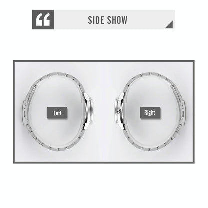 Waterproof Quartz Women Watch with Rhinestone Steel Strap - Delicate and Creative - White