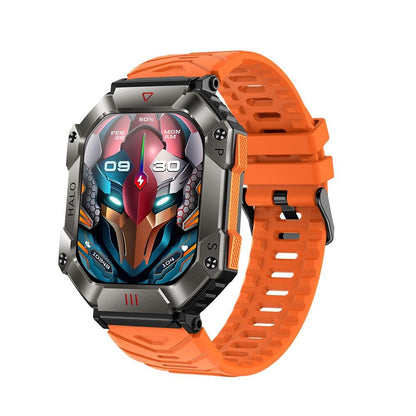 2.0 Inch Bt5.1 Ip67 Sport Smart Watch Support Bluetooth Call / Sleep / Blood Oxygen / Heart Rate / Blood Pressure Health Monitor - Black + Camouflage