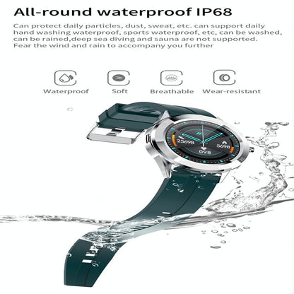 Waterproof Smart Watch With Heart Rate And Sleep Monitoring - Ip68 - Green