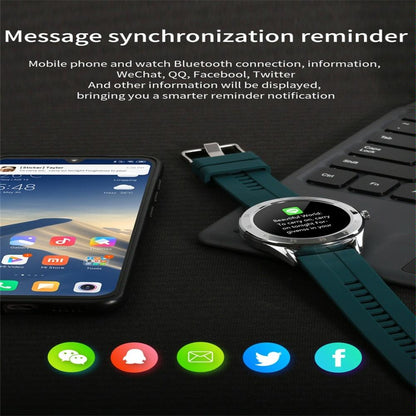 Waterproof Smart Watch With Heart Rate And Sleep Monitoring - Ip68 - Green