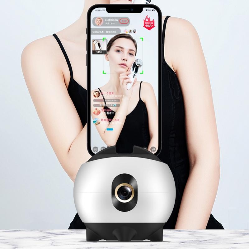 Smart Follow Shot Gimbal for Live Streaming - Rechargeable - Black