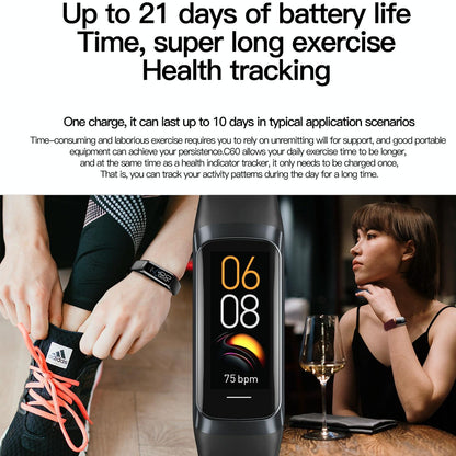 Ip67 Waterproof Smart Fitness Band - Compact And Durable - Purple