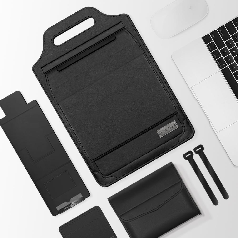 Versatile Laptop Bag with Mouse Pad Stand - Pink