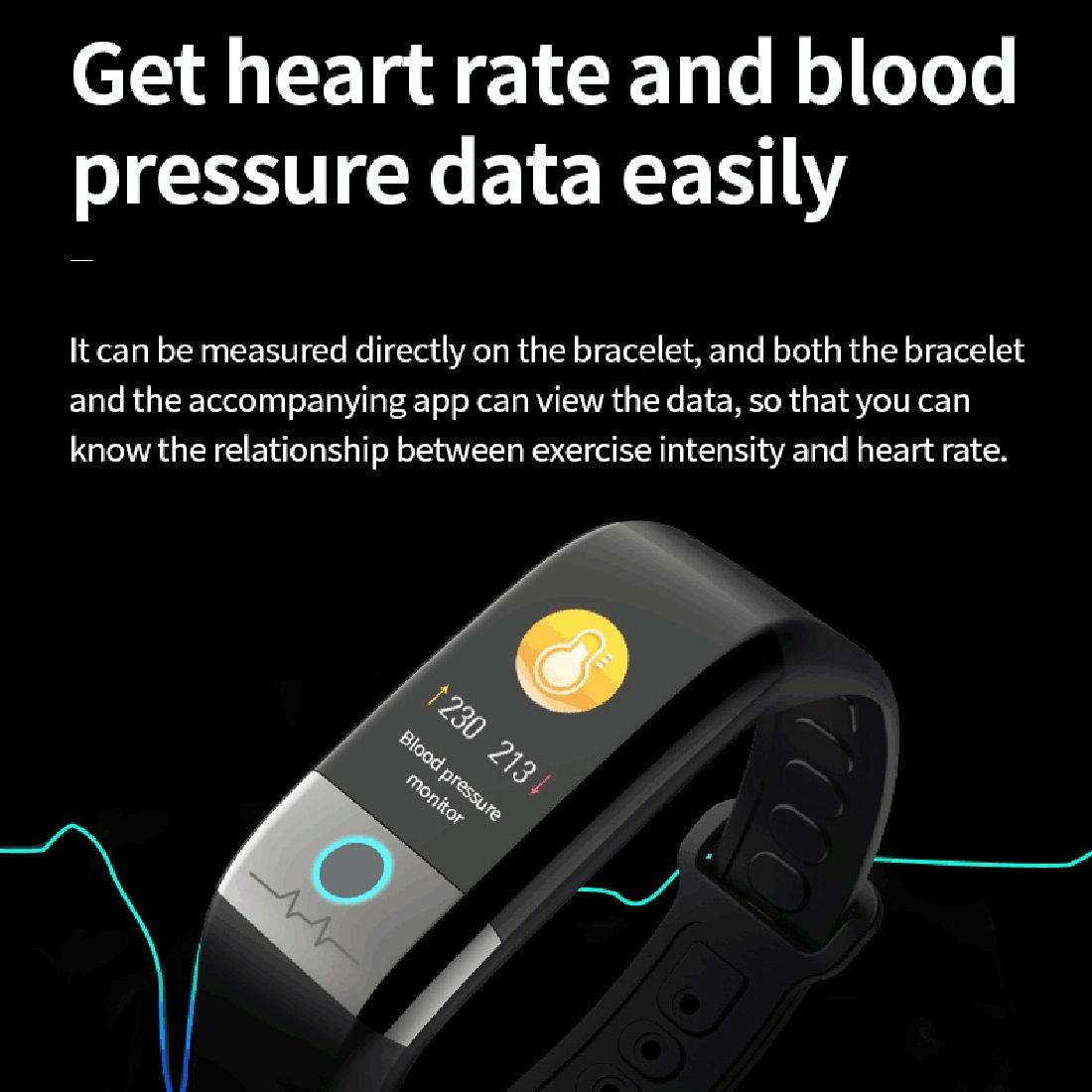 Smart Watch With Heart & Oxygen Monitoring Colour Screen Ip67 - Pink