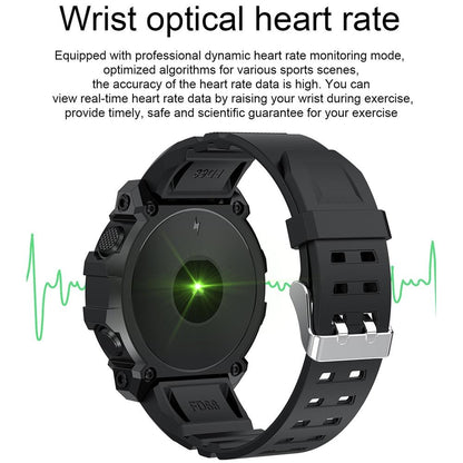 1.3 Inch Colour Round Screen Sport Smart Watch Support Heart Rate / Multi-Sports Mode - Green