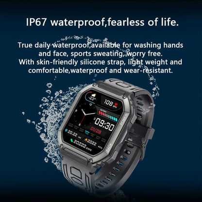 Waterproof Pedometer Sport Smart Watch Support Heart Rate / Blood Pressure Monitoring / Bt Calling - Green