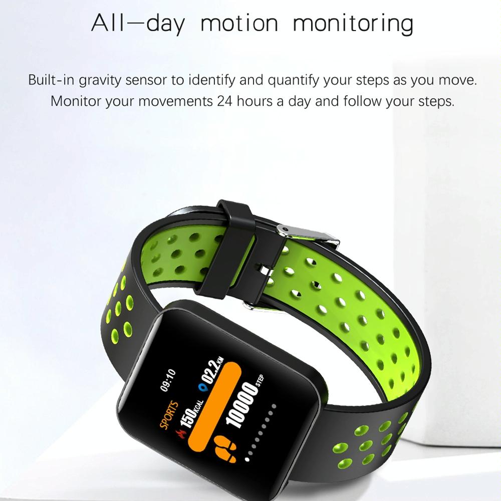 Waterproof Smart Bracelet With Tft Screen And Health Monitoring - Grey