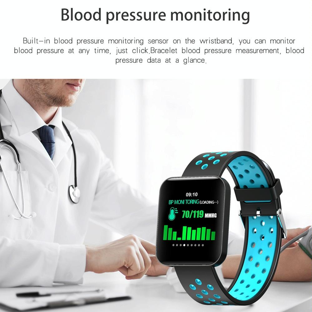 Waterproof Smart Bracelet With Tft Screen And Health Monitoring - Grey