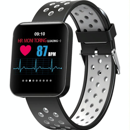 Waterproof Smart Bracelet With Tft Screen And Health Monitoring - Grey