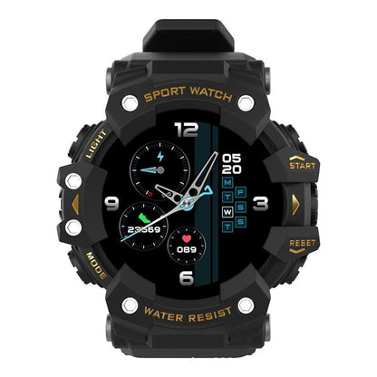 1.28 Inch Waterproof Smart Watch With Heart Rate & Blood Pressure Monitoring - Gold