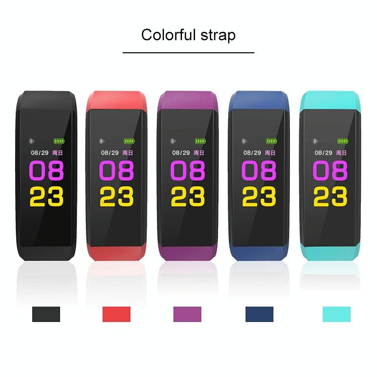 Smart Oled Bracelet With Call Reminder And Health Monitoring - Blue