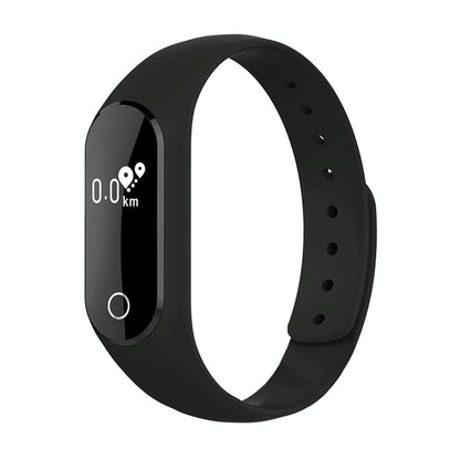 Waterproof Oled Smart Bracelet With Bluetooth Hr Monitor Pedometer And Remote Capture For Android / Ios - Blue