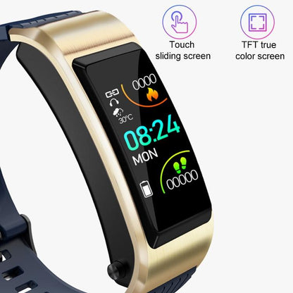 Waterproof Tft Smart Watch With Call And Health Monitoring - Blue